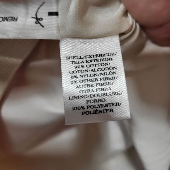 Ann Taylor Yellow Orange Striped Zip-Back Skirt - Size 10 - Picture 6 of 9